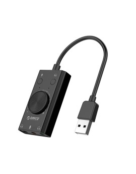 SC2 Multifunction USB External Sound Card Black